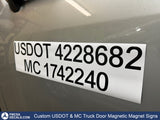 US DOT & MC Number Magnetic Sign (Set of 2)