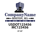 company name truck decal military and usdot mc