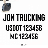 Company Name Truck Decal (Set of 2)