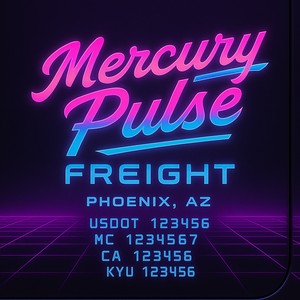 Custom Designed Truck Door Decal With Company or Trucking Name, Location, USDOT, MC, CA, KYU or GVW Sticker Sign For Compliance (2-Pack)