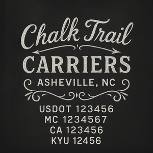 Custom Designed Truck Door Decal With Company or Trucking Name, Location, USDOT, MC, CA, KYU or GVW Sticker Sign For Compliance (2-Pack)