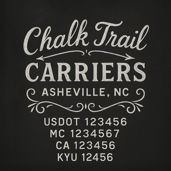 Custom Designed Truck Door Decal With Company or Trucking Name, Location, USDOT, MC, CA, KYU or GVW Sticker Sign For Compliance (2-Pack)