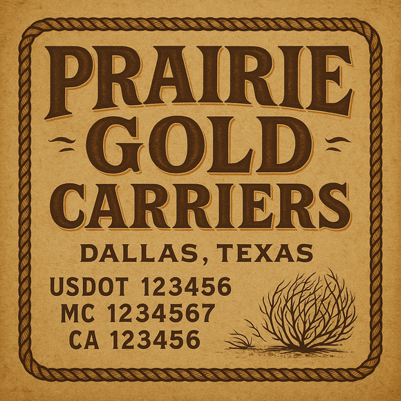 Custom Designed Truck Door Decal With Company or Trucking Name, Location, USDOT, MC, CA, KYU or GVW Sticker Sign For Compliance (2-Pack)