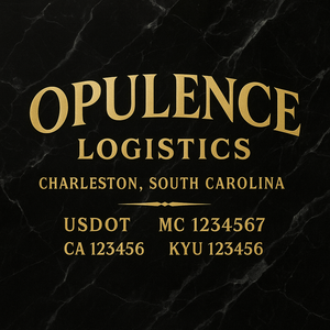 Custom Designed Truck Door Decal With Company or Trucking Name, Location, USDOT, MC, CA, KYU or GVW Sticker Sign For Compliance (2-Pack)
