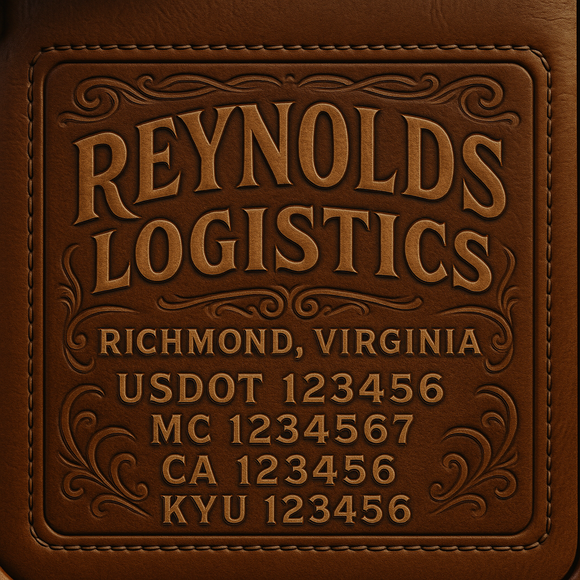 Custom Designed Truck Door Decal With Company or Trucking Name, Location, USDOT, MC, CA, KYU or GVW Sticker Sign For Compliance (2-Pack)