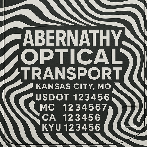 Custom Designed Truck Door Decal With Company or Trucking Name, Location, USDOT, MC, CA, KYU or GVW Sticker Sign For Compliance (2-Pack)