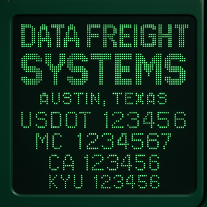 Custom Designed Truck Door Decal With Company or Trucking Name, Location, USDOT, MC, CA, KYU or GVW Sticker Sign For Compliance (2-Pack)