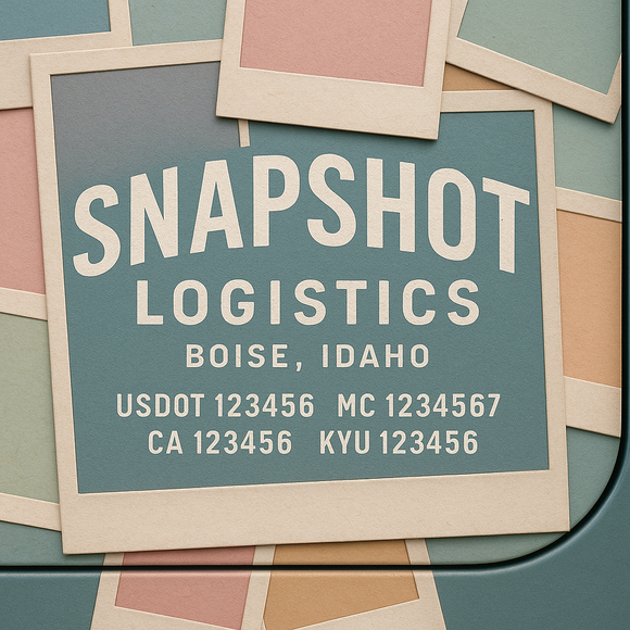 Custom Designed Truck Door Decal With Company or Trucking Name, Location, USDOT, MC, CA, KYU or GVW Sticker Sign For Compliance (2-Pack)