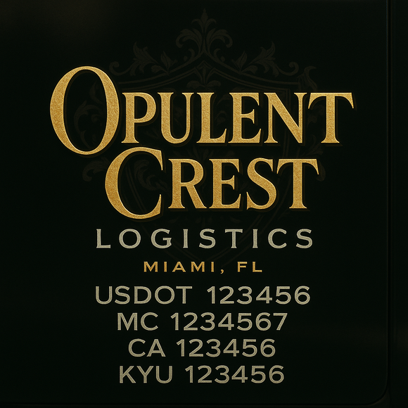 Custom Designed Truck Door Decal With Company or Trucking Name, Location, USDOT, MC, CA, KYU or GVW Sticker Sign For Compliance (2-Pack)