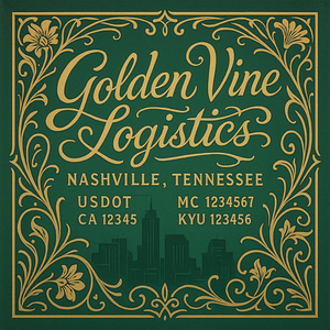 Custom Designed Truck Door Decal With Company or Trucking Name, Location, USDOT, MC, CA, KYU or GVW Sticker Sign For Compliance (2-Pack)