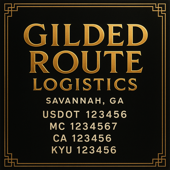 Custom Designed Truck Door Decal With Company or Trucking Name, Location, USDOT, MC, CA, KYU or GVW Sticker Sign For Compliance (2-Pack)