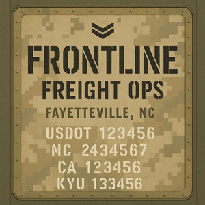Custom Designed Truck Door Decal With Company or Trucking Name, Location, USDOT, MC, CA, KYU or GVW Sticker Sign For Compliance (2-Pack)