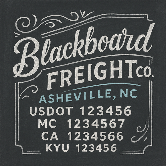 Custom Designed Truck Door Decal With Company or Trucking Name, Location, USDOT, MC, CA, KYU or GVW Sticker Sign For Compliance (2-Pack)