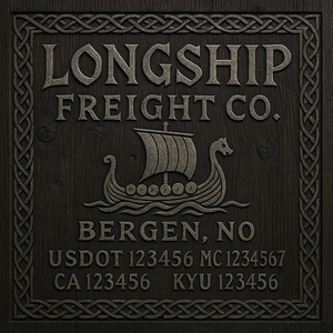 Custom Designed Truck Door Decal With Company or Trucking Name, Location, USDOT, MC, CA, KYU or GVW Sticker Sign For Compliance (2-Pack)