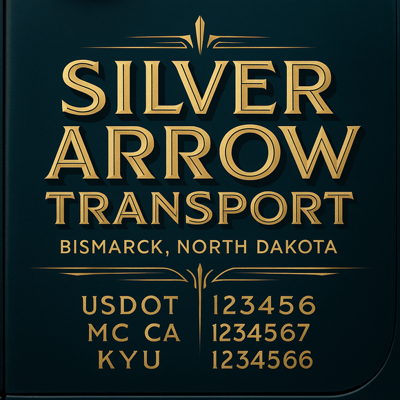 Custom Designed Truck Door Decal With Company or Trucking Name, Location, USDOT, MC, CA, KYU or GVW Sticker Sign For Compliance (2-Pack)