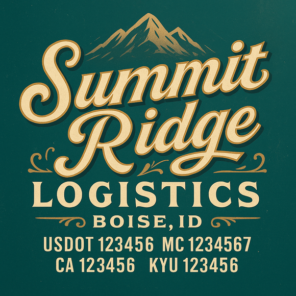 Custom Designed Truck Door Decal With Company or Trucking Name, Location, USDOT, MC, CA, KYU or GVW Sticker Sign For Compliance (2-Pack)