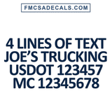 4 lines of text decal 