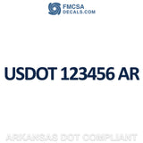 arkansas usdot decal