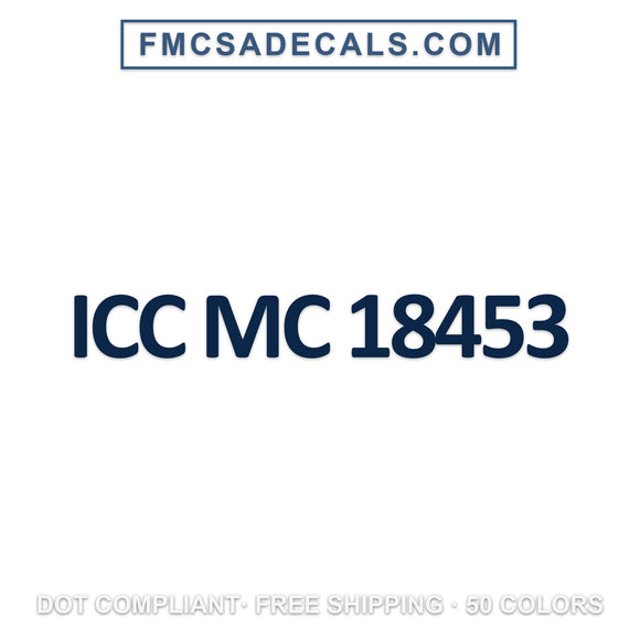 icc mc number decal 