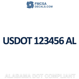 alabama usdot decal