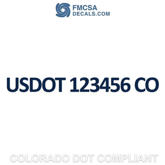 colorado usdot decal