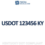 kentucky usdot decal