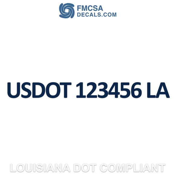 louisiana usdot decal