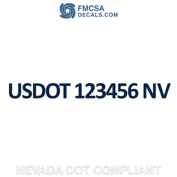 Nevada usdot decals